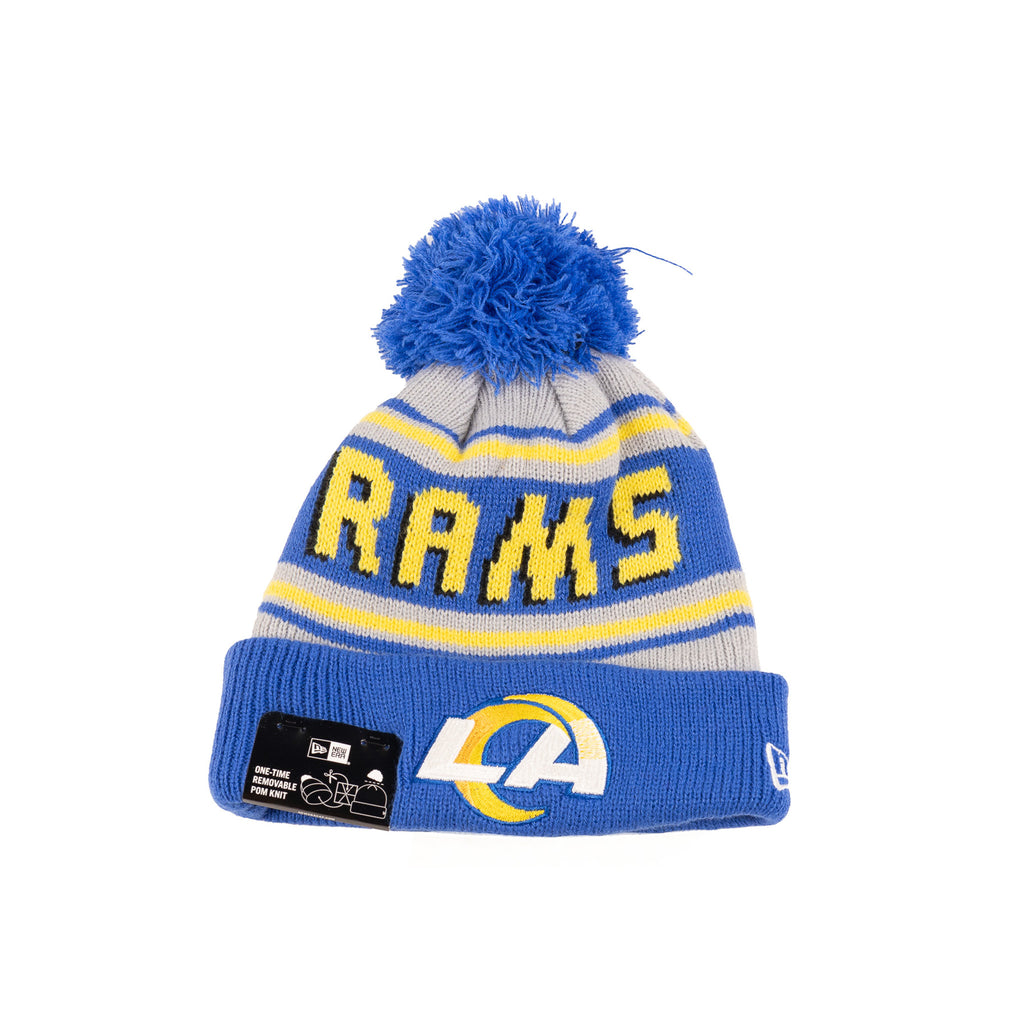 Los Angeles Rams Royal Blue/Yellow "Cheer" | New Era Pom Knit