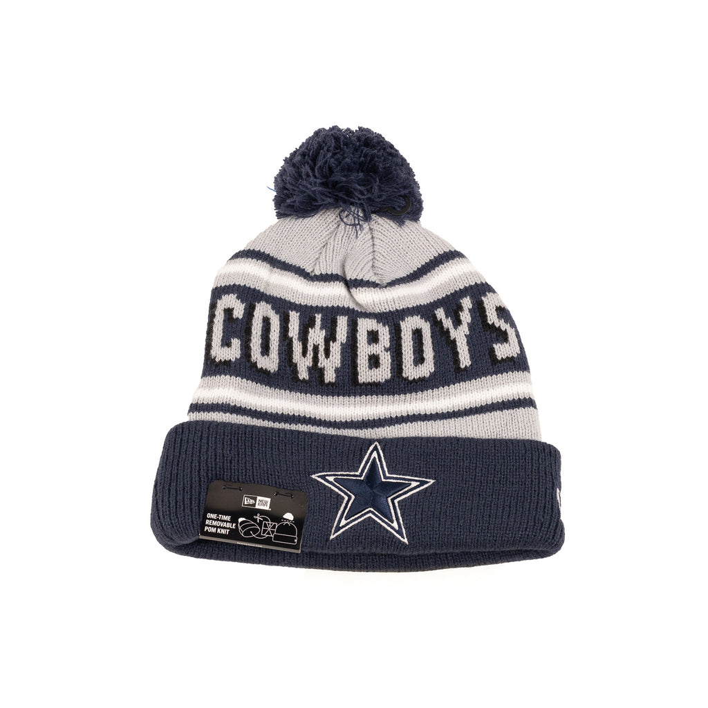 Dallas Cowboys Navy Blue/Gray "Cheer" | New Era Pom Knit