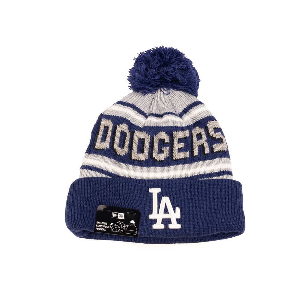 Los Angeles Dodgers Dark Royal Blue/Gray "Cheer" | New Era Pom Knit