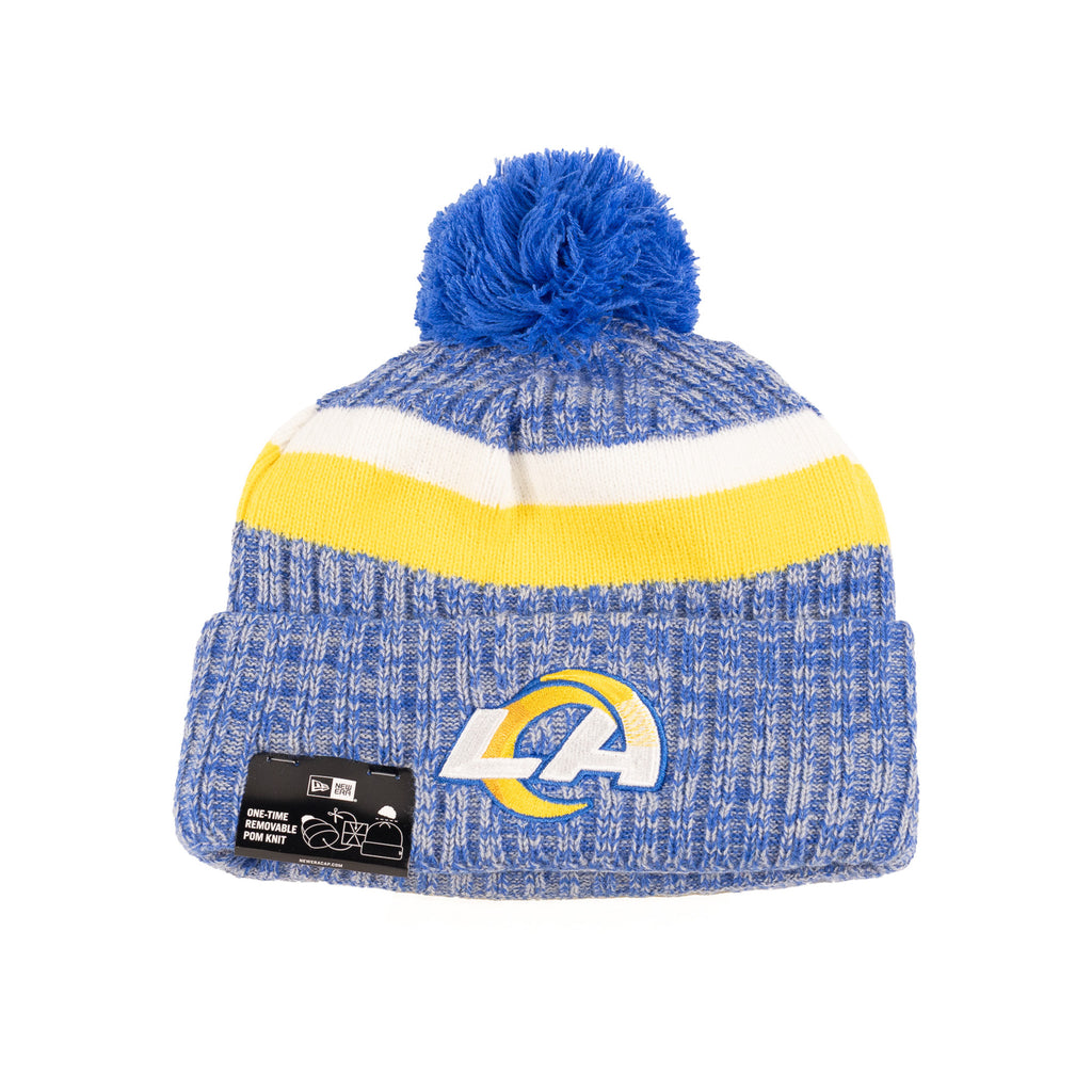 Los Angeles Rams Royal Blue/Yellow/White "NFL Sideline 23" | New Era Pom Knit