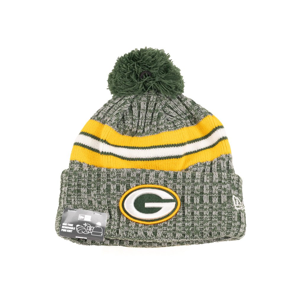Green Bay Packers Green/Yellow "NFL Sideline 23" | New Era Pom Knit