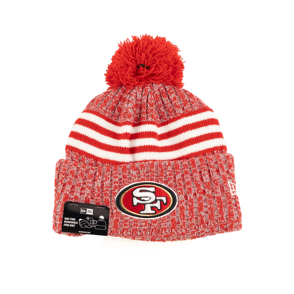 San Francisco 49ers Red/White "NFL Sideline 23" | New Era Pom Knit