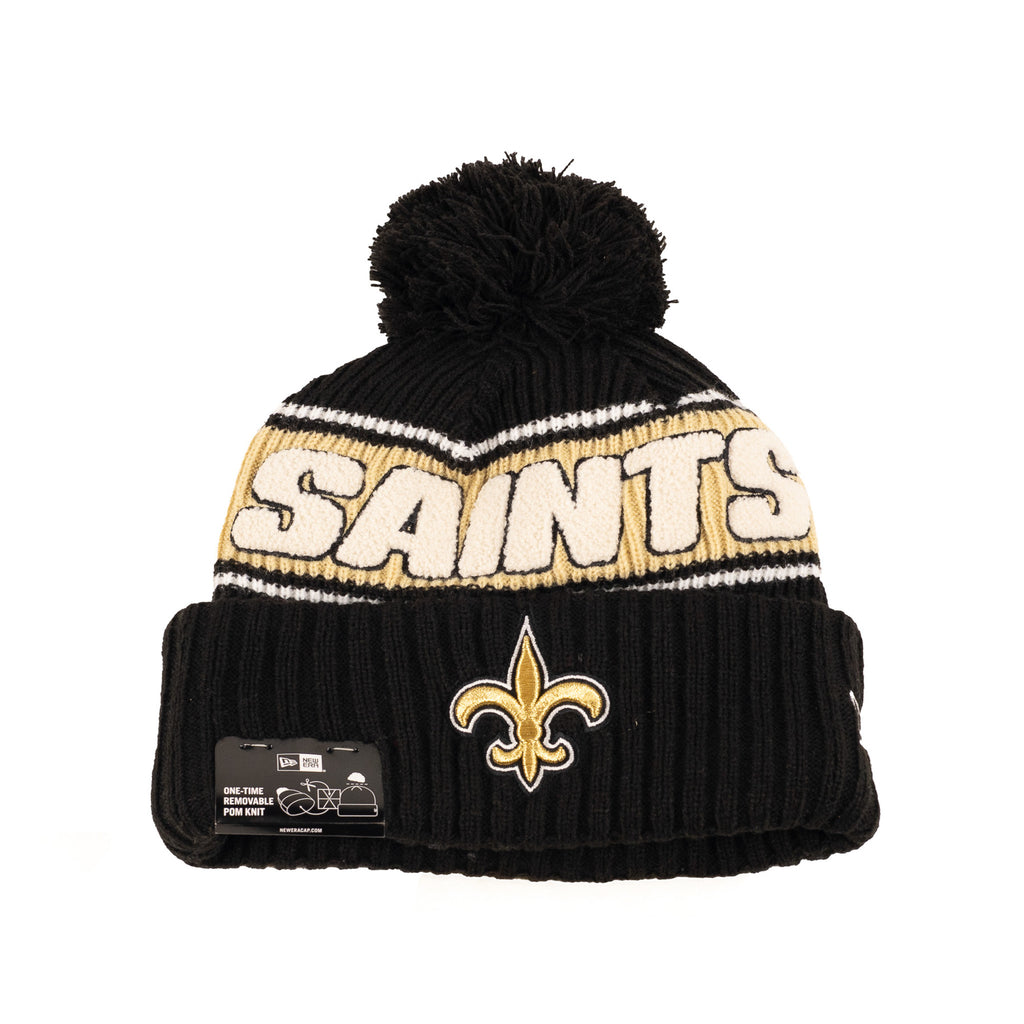 New Orleans Saints Black/Gold "NFL Sideline 24" | New Era Pom Knit