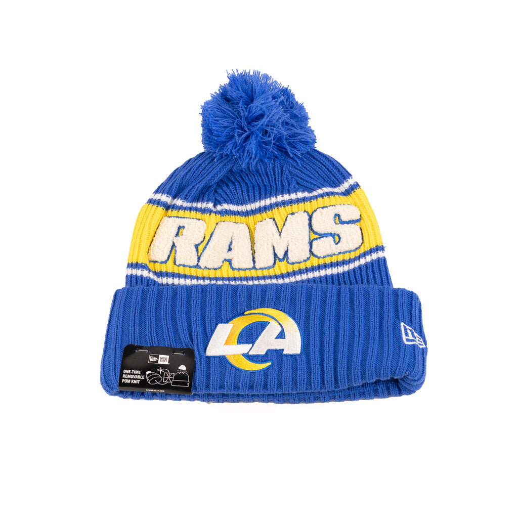 Los Angeles Rams Royal Blue/Yellow "NFL Sideline 24" | New Era Pom Knit