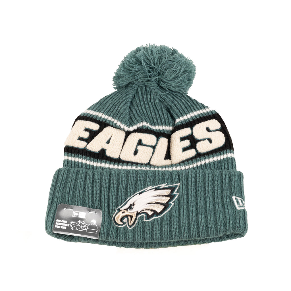 Philadelphia Eagles Dark Green/Black "NFL Sideline 24" | New Era Pom Knit