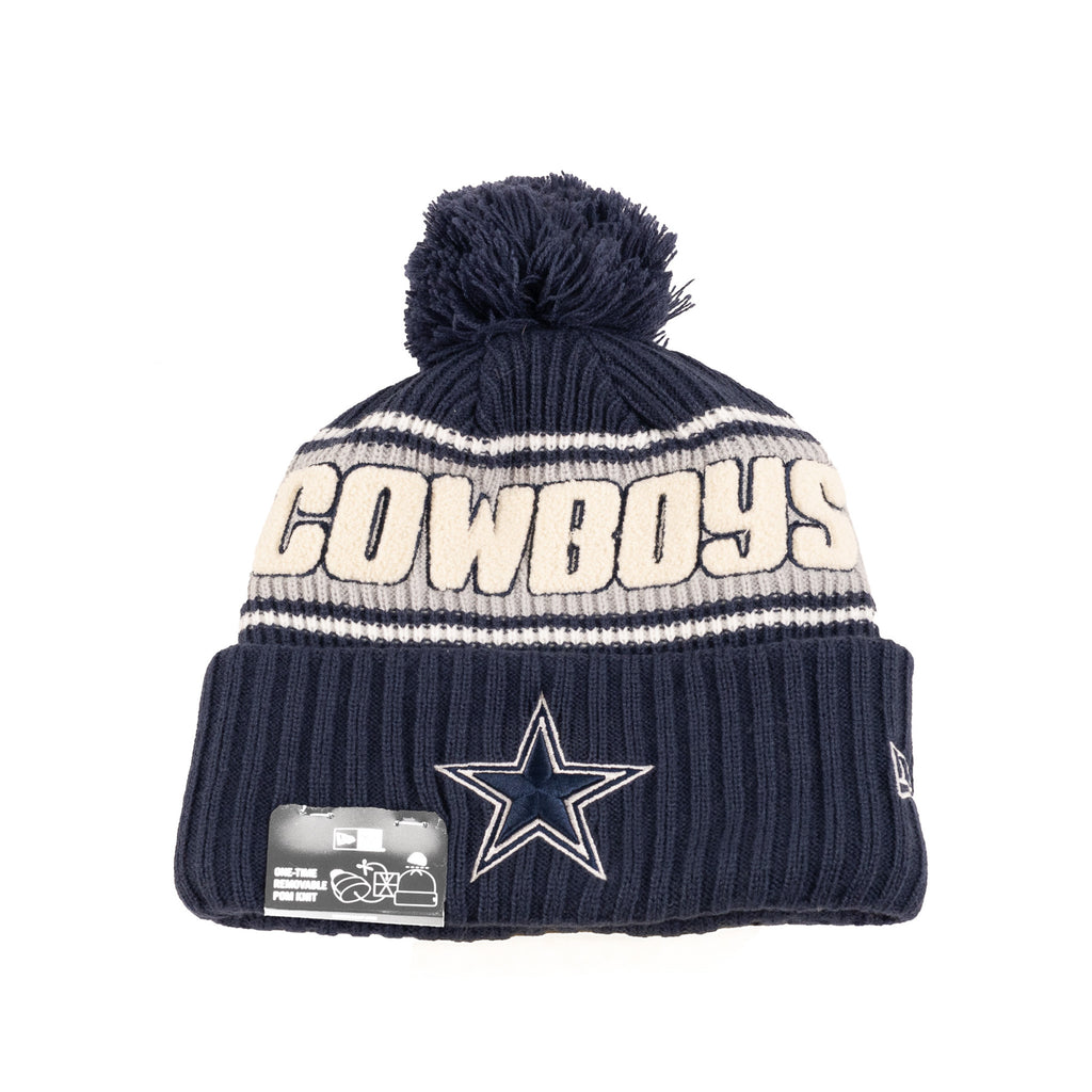 Dallas Cowboys Navy Blue/Gray "NFL Sideline 24" | New Era Pom Knit