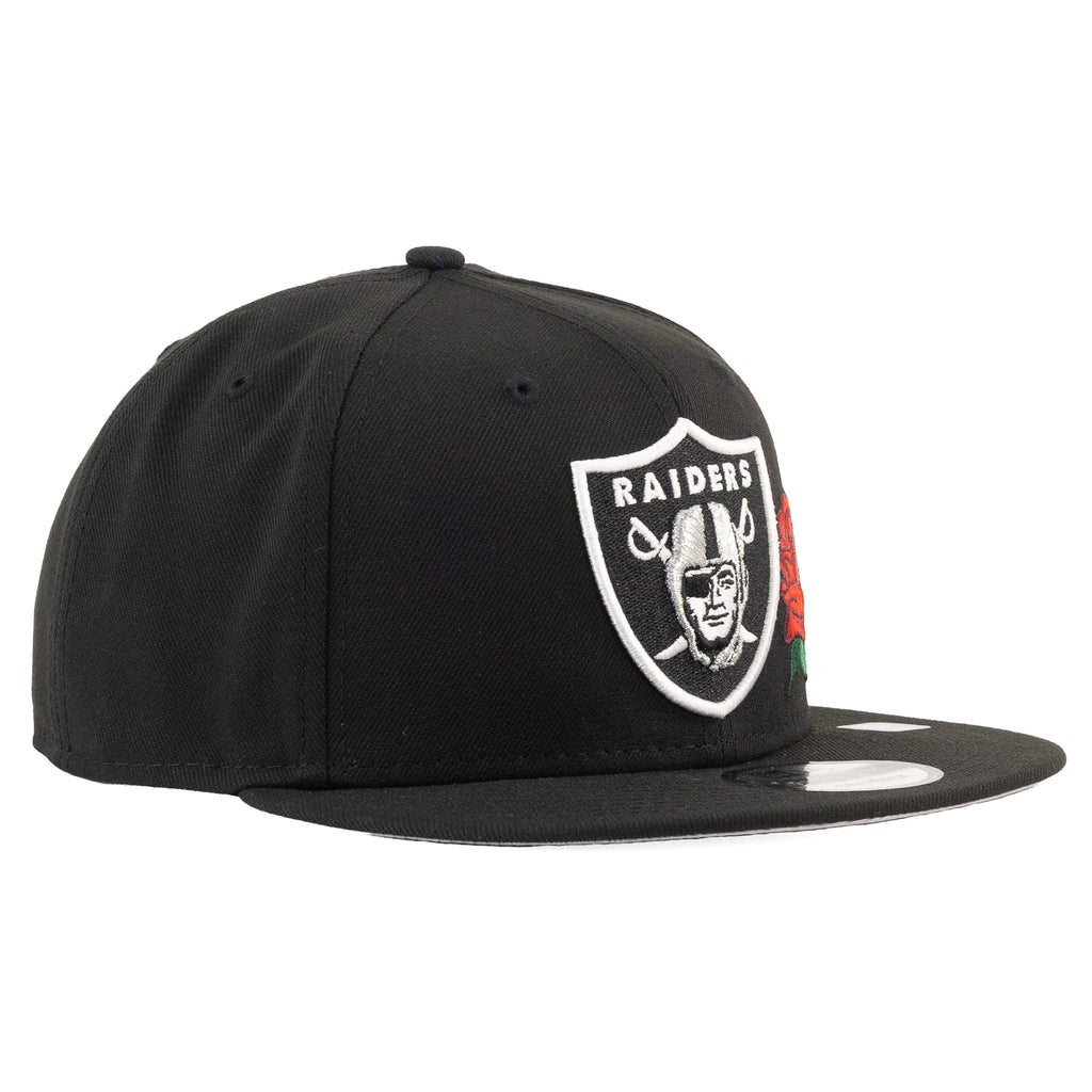 Las Vegas Raiders Black/White "Rose" | New Era 9Fifty Snapback