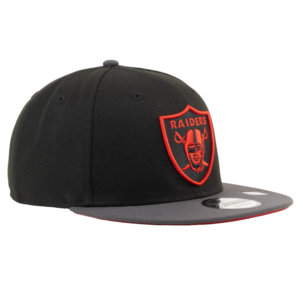 Las Vegas Raiders Black/Charcoal Gray/Scarlet Red "Two Tone" | New Era 9Fifty Snapback