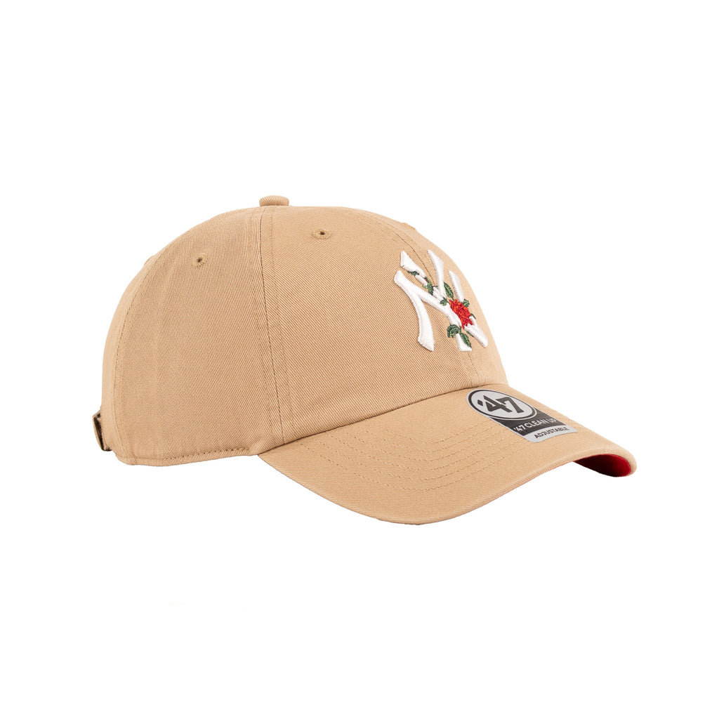 New York Yankees Khaki w Thorns "Rose" | 47 Brand Clean-Up Adjustable