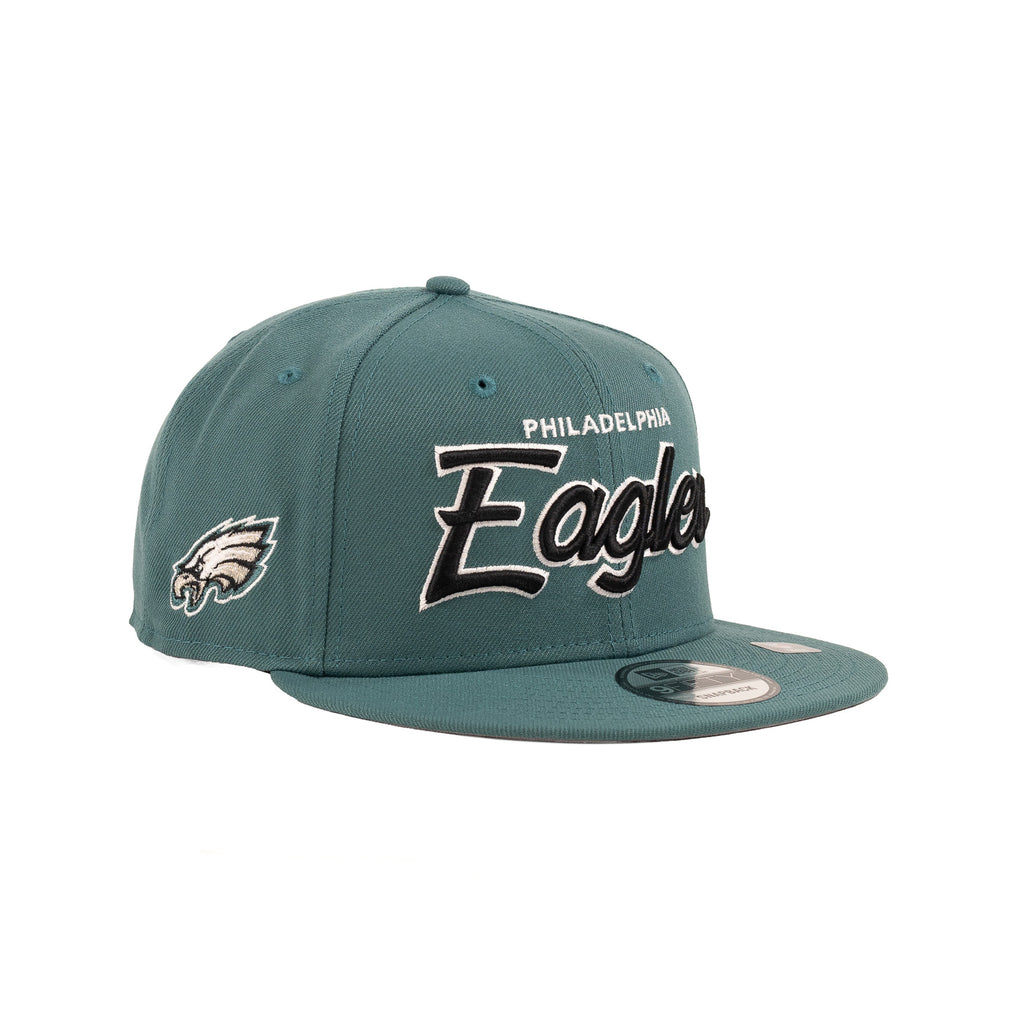 Philadelphia Eagles Dark Green "Script" | New Era 9Fifty Snapback