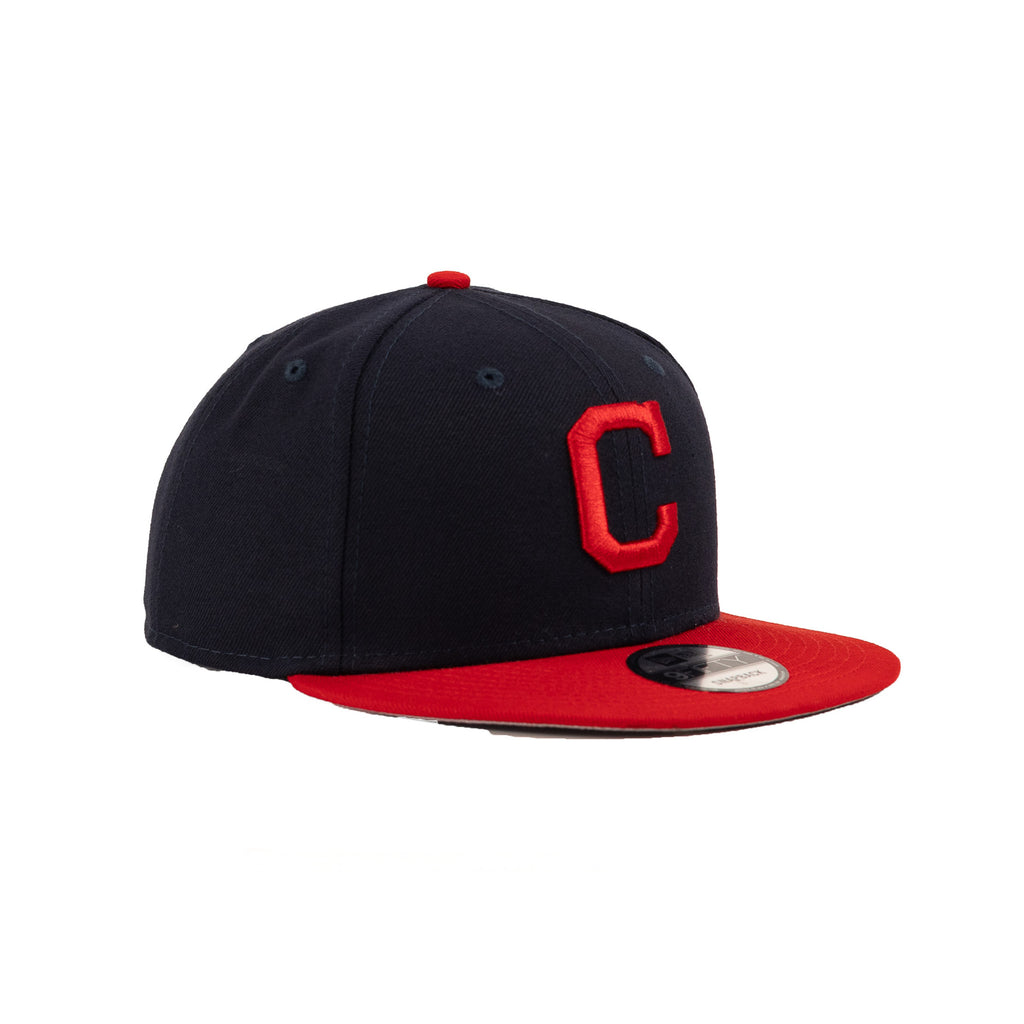 Cleveland Indians Navy Blue/Scarlet Red "Basic" | New Era 9Fifity Snapback