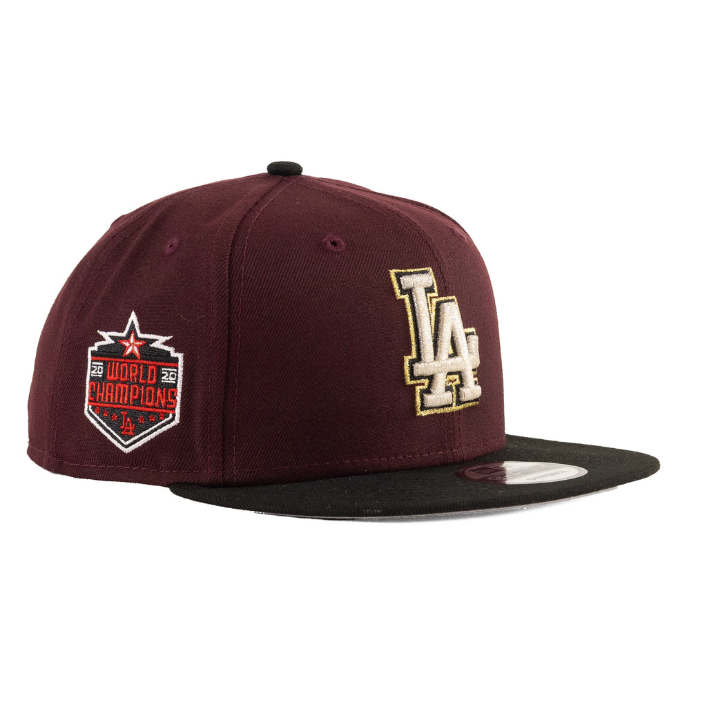 Los Angeles Dodgers Maroon Red/Black "Two Tone" | New Era 9Fifty Snapback