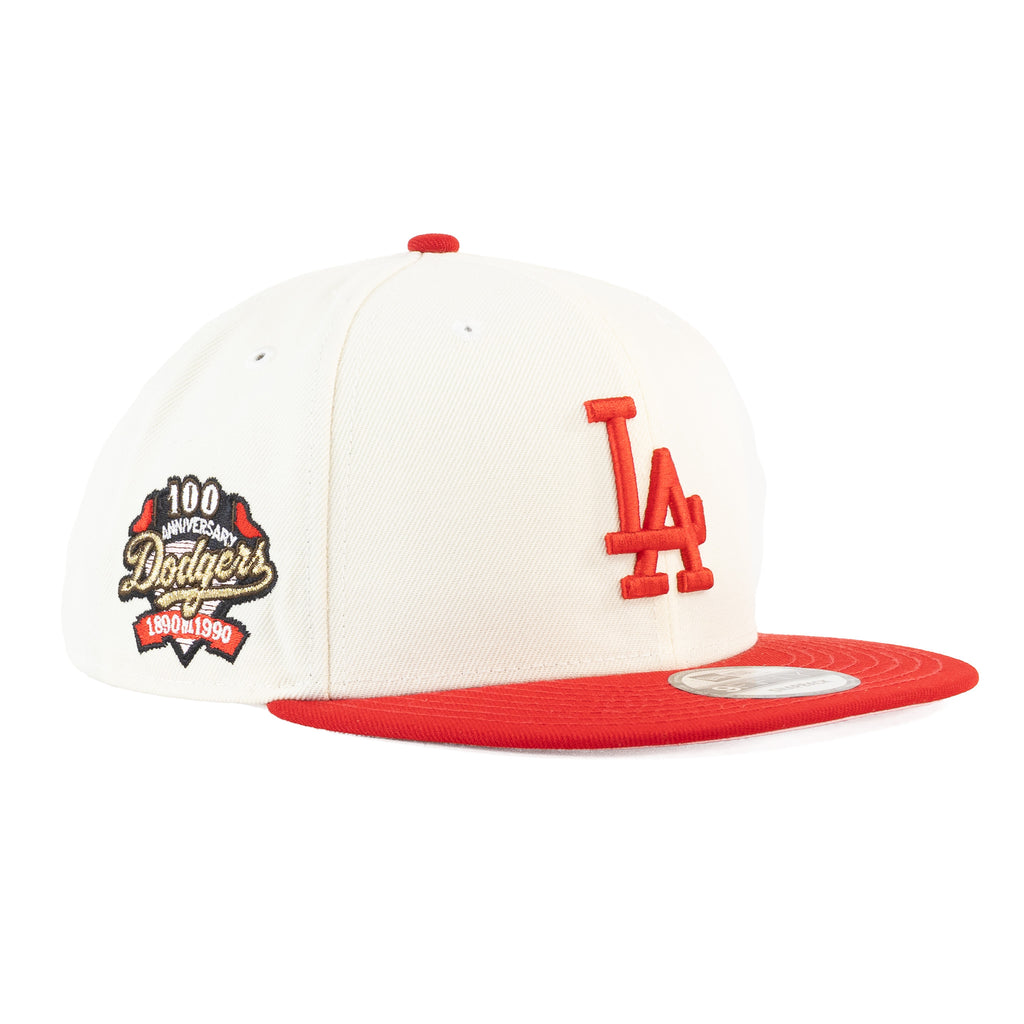 Los Angeles Dodgers Chrome White/Scarlet Red "Chrome Pack" | New Era 9Fifty Snapback