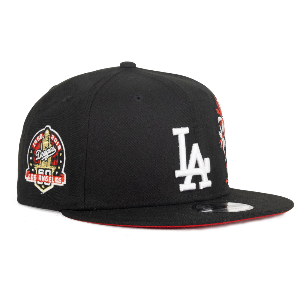 Los Angeles Dodgers Black/Scarlet Red "Palm Tree" | New Era 9Fifty Snapback