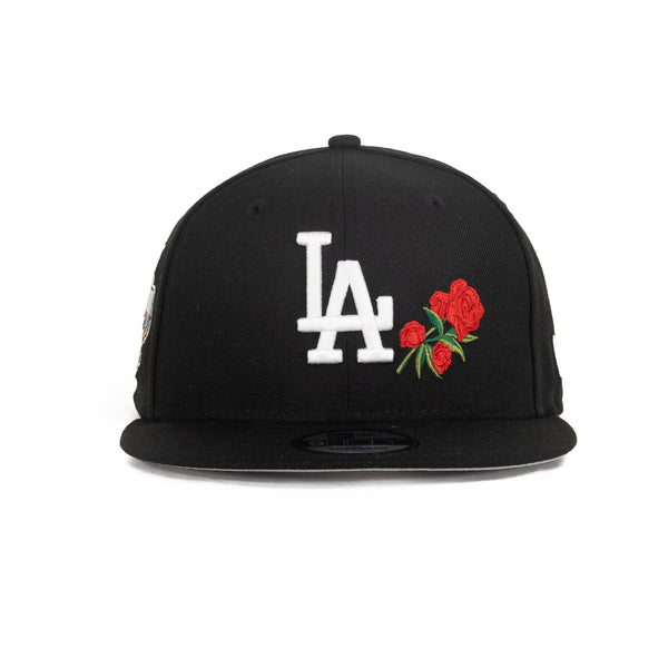 Los Angeles Dodgers Black/White w Flower Patch 