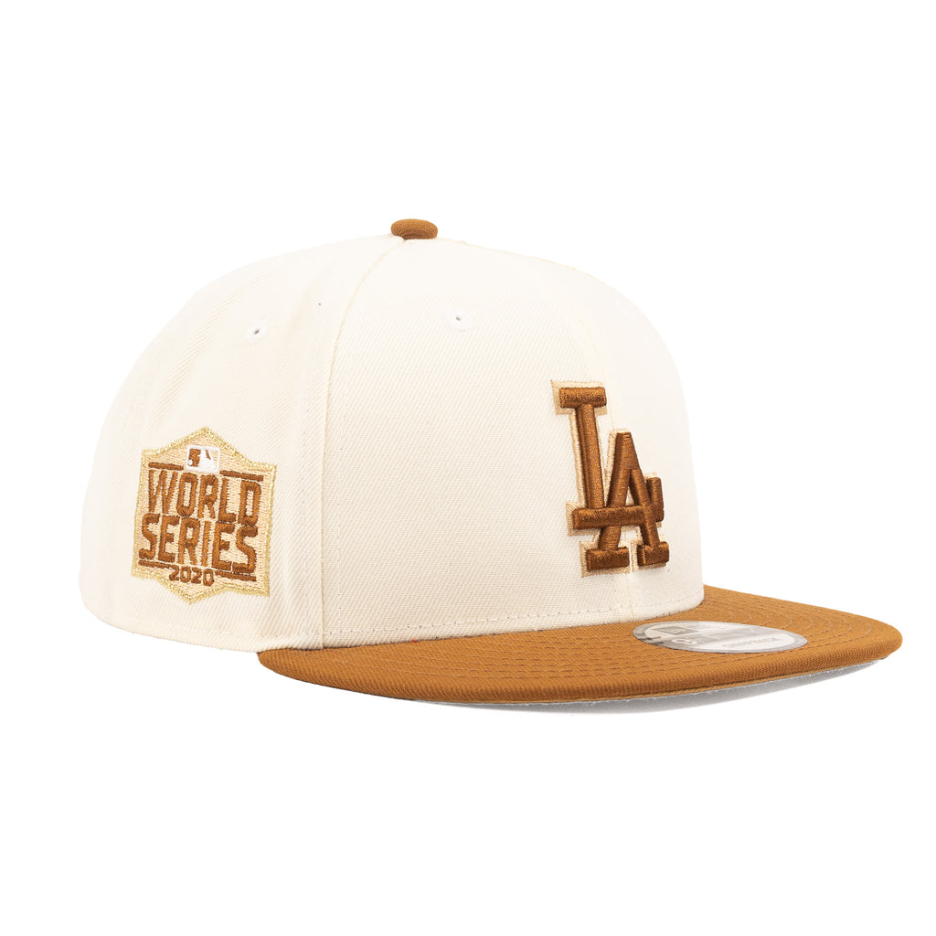 Los Angeles Dodgers Chrome White/Toasted Brown "Chrome Pack" | New Era 9Fifty Snapback