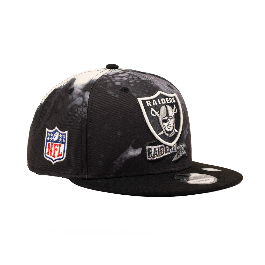 Las Vegas Raiders Black/White Ink "NFL 22 Sideline" | New Era 9Fifty Snapback