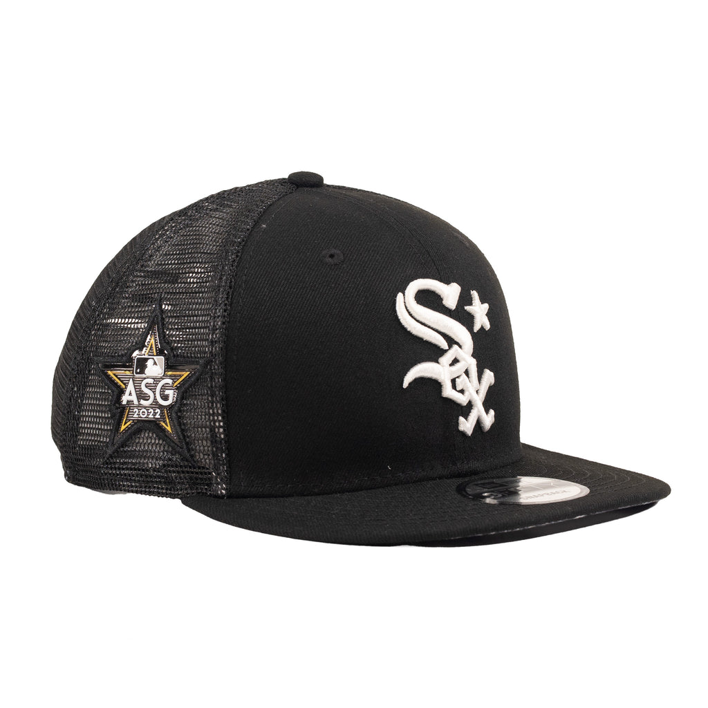 Chicago White Sox Black/White w All-Star Game Patch "Trucker" | New Era 9Fifty Snapback