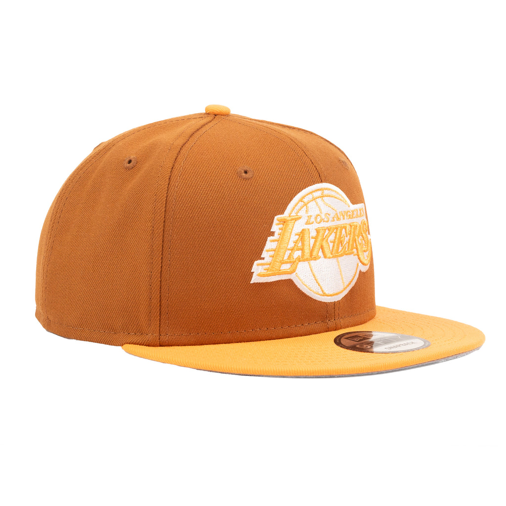 Los Angeles Lakers Toasted Brown/Light Orange "Two Tone" | New Era 9Fifty Snapback