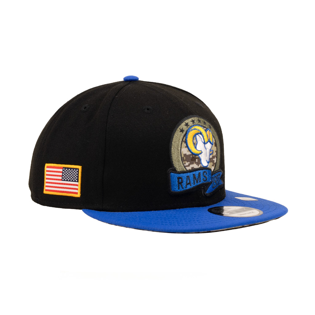 Los Angeles Rams Black/Royal Blue/Camo "Salute To Service" | New Era 9Fifty Snapback