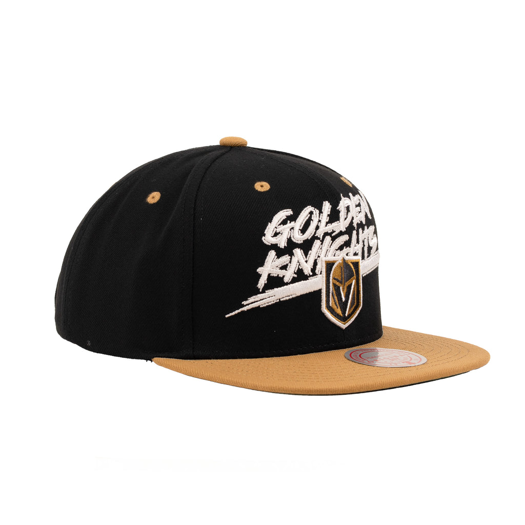 Las Vegas Golden Knights Black/Tan "Script" | Mitchell & Ness 9Fifty Snapback
