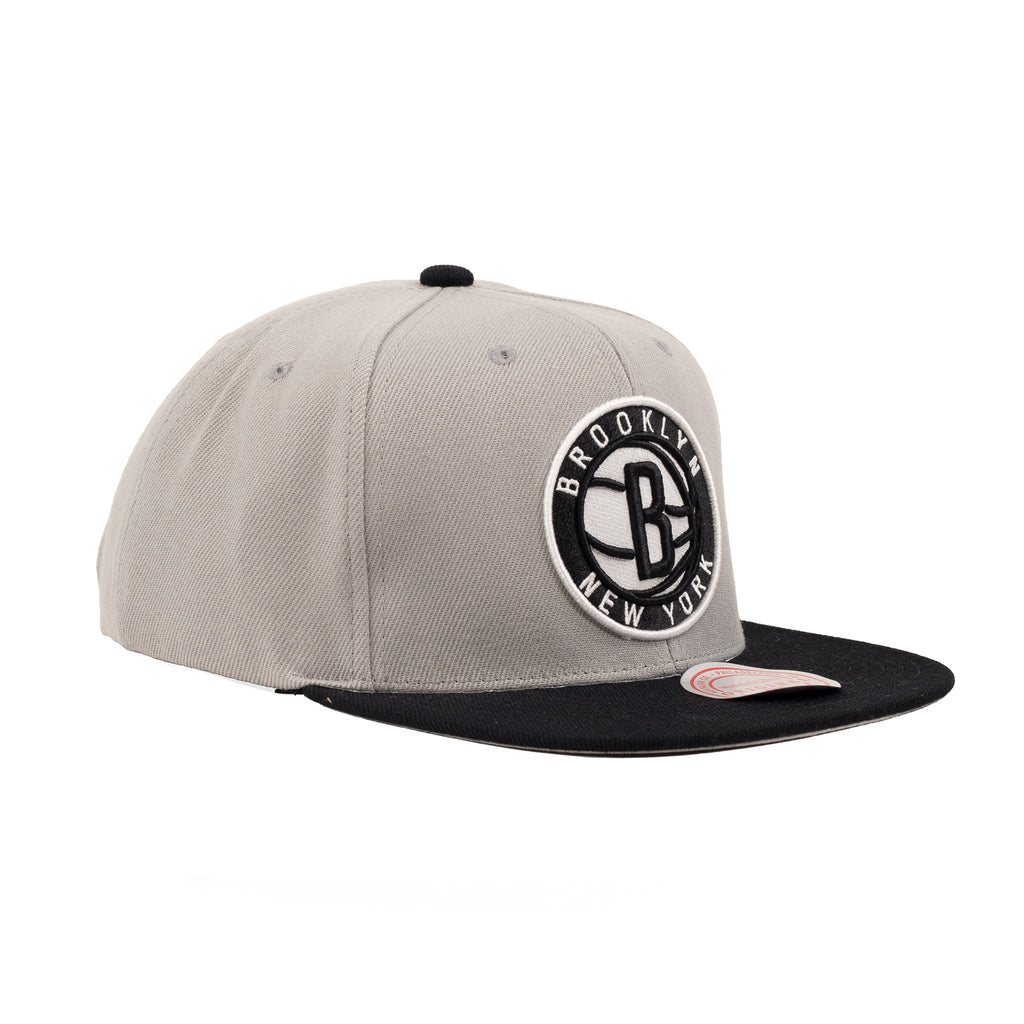 Brooklyn Nets Gray/Black "Basic" | Mitchell & Ness Original Fit Snapback