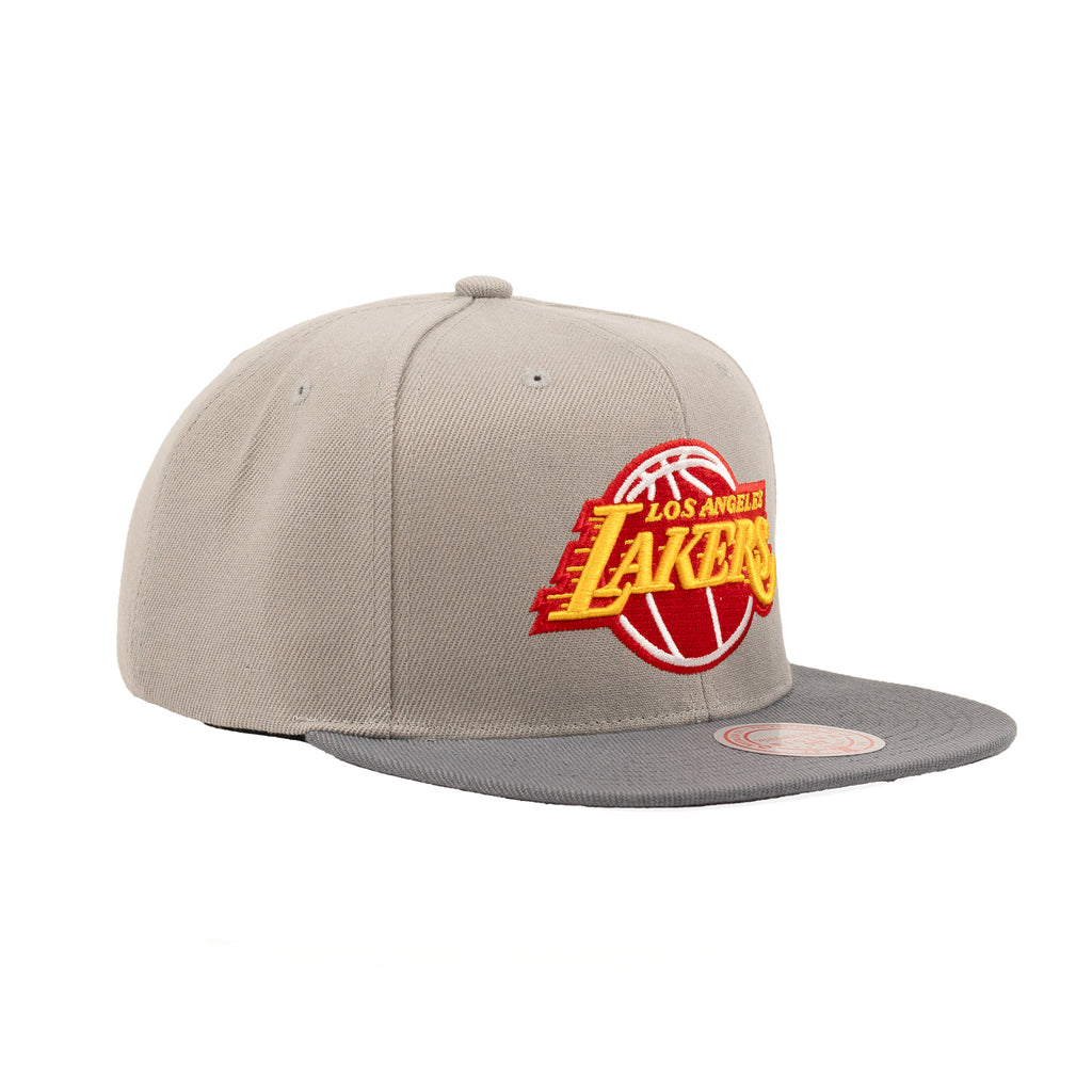 Los Angeles Lakers Cool Gray/Dark Gray "Two Tone" | Mitchell & Ness Original Fit Snapback