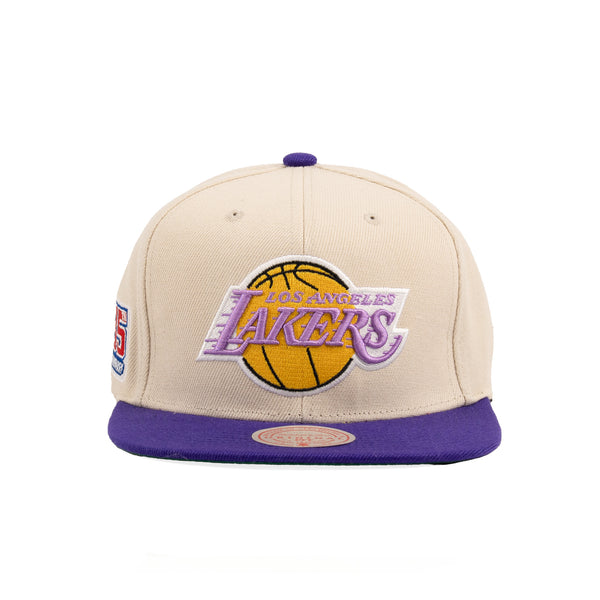 Los Angeles Lakers Off-White/Purple w NBA 35th Anniversary Patch 