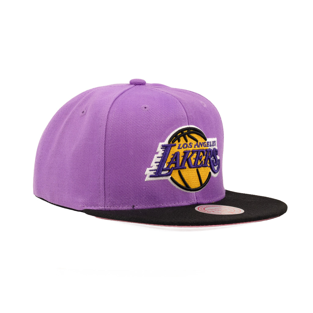 Los Angeles Lakers Lavender Purple/Black "Two Tone" | Mitchell & Ness Original Fit Snapback