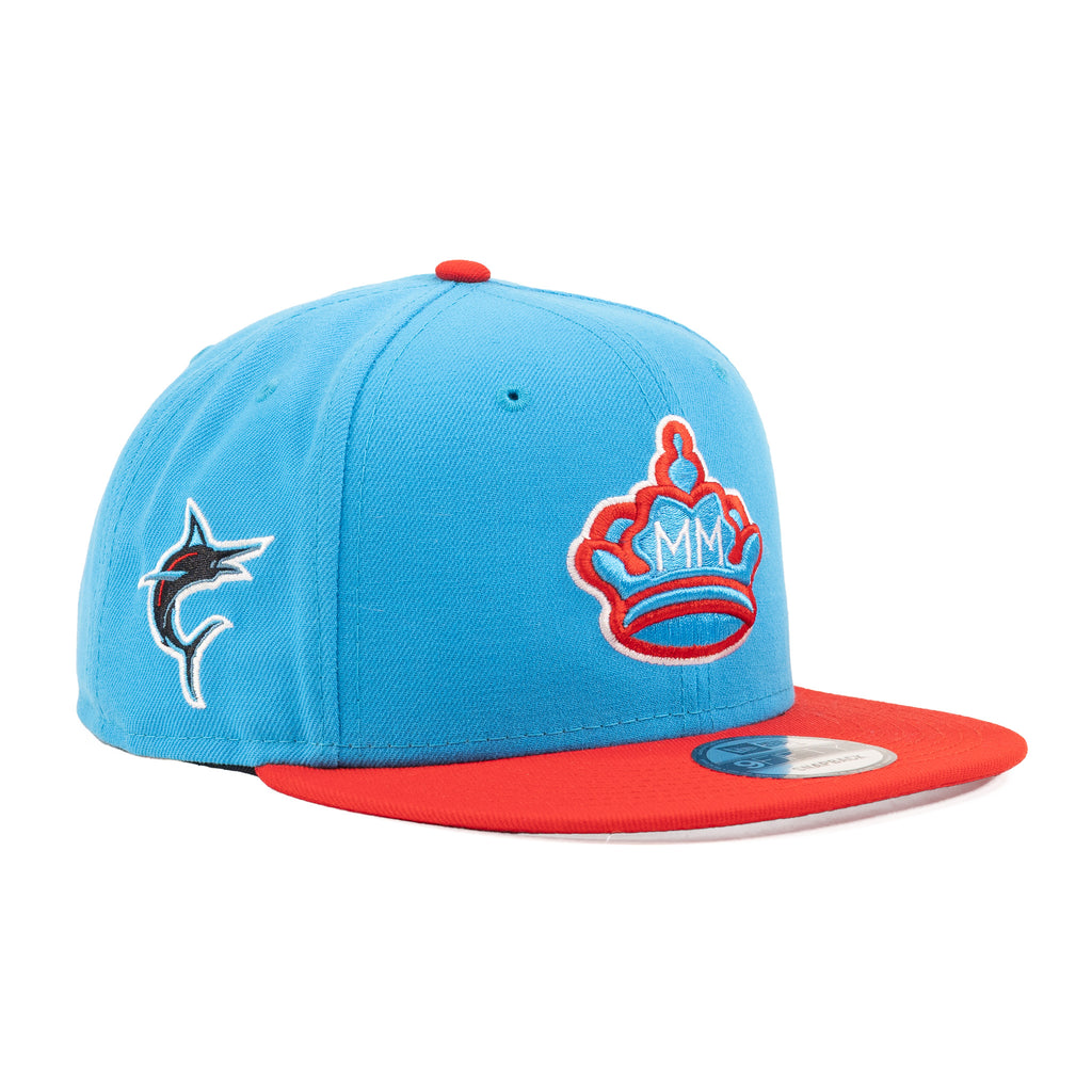 Miami Marlins Light Blue/Scarlet Red "City Connect" | New Era 9Fifty Snapback
