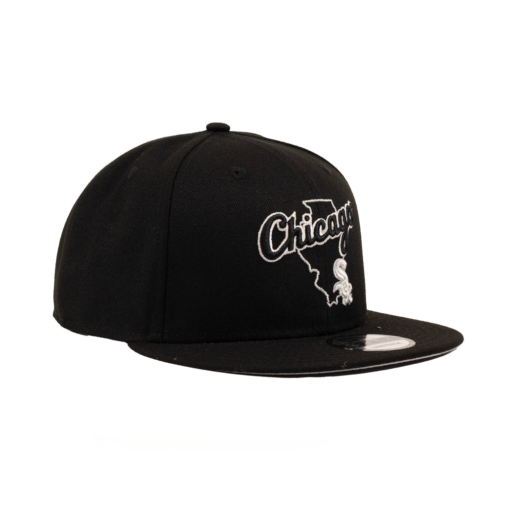 Chicago White Sox Black/White "State" | New Era 9Fifty Snapback