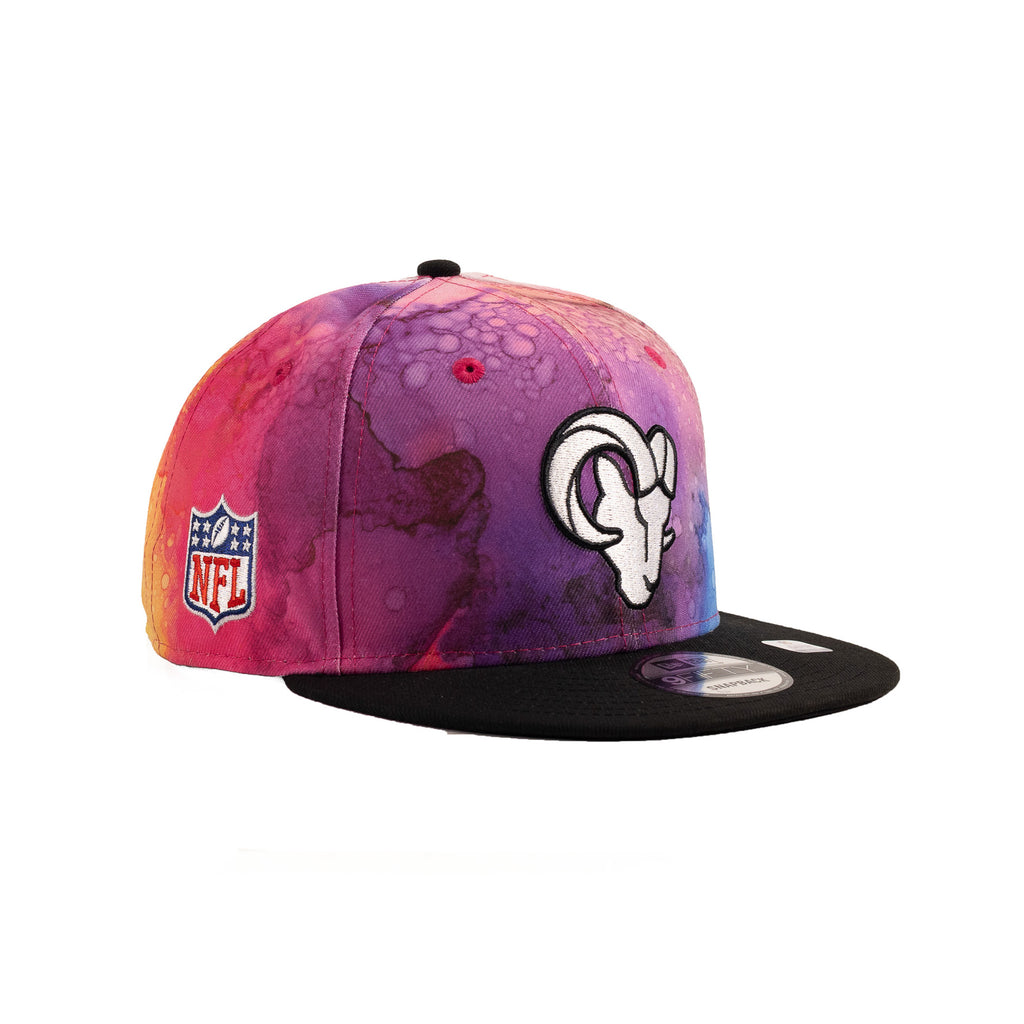 Los Angeles Rams Multicolored Ink/Black "Crucial Catch 22" | New Era 9Fifity Snapback