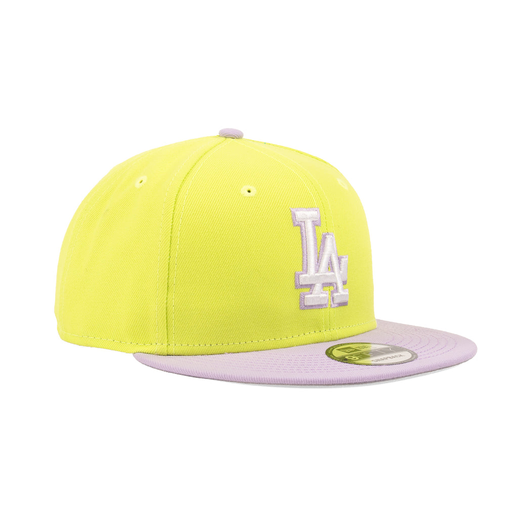 Los Angeles Dodgers Cyber Green/Lavender Purple "Two Tone" | New Era 9Fifty Snapback