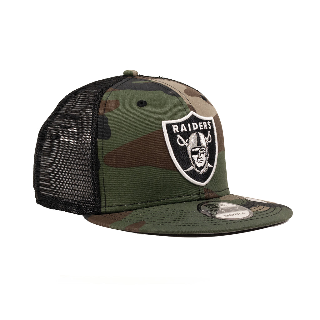 Las Vegas Raiders Wood w Mesh "Camo" | New Era 9Fifty Snapback