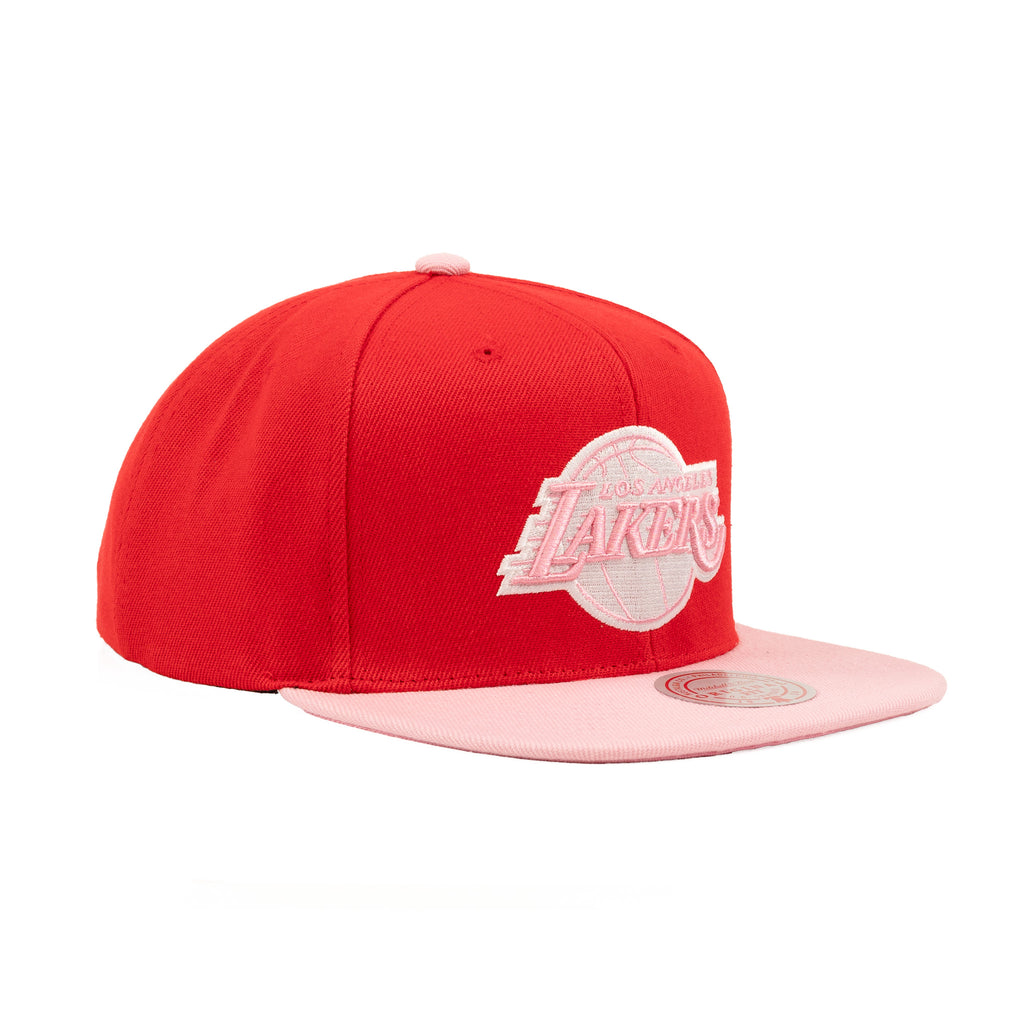 Los Angeles Lakers Scarlet Red/Pink "Two Tone" | Mitchell & Ness Original Fit Snapback