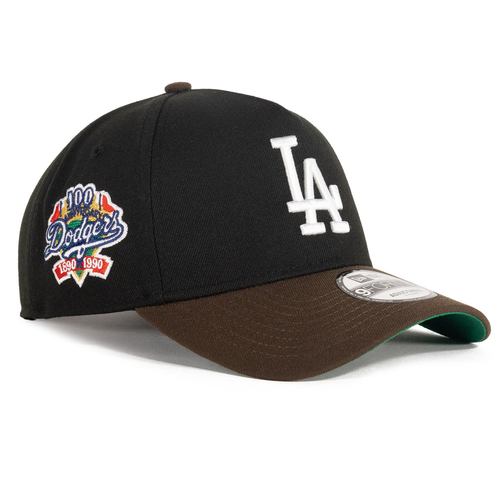 Los Angeles Dodgers Black/Mocha Brown "Two Tone" | New Era 9Forty A-Frame Snapback