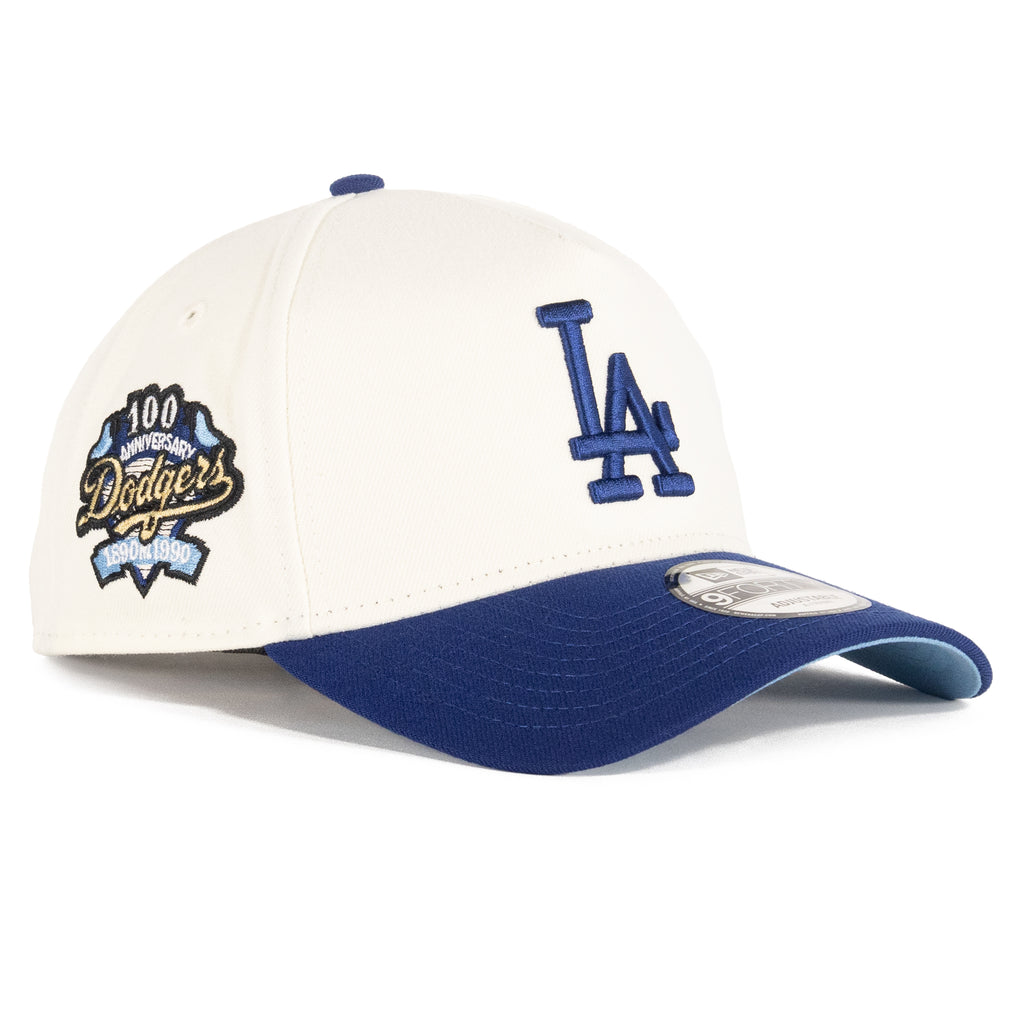 Los Angeles Dodgers Chrome White/Game Blue "Chrome Pack" | New Era 9Forty A-Frame Snapback