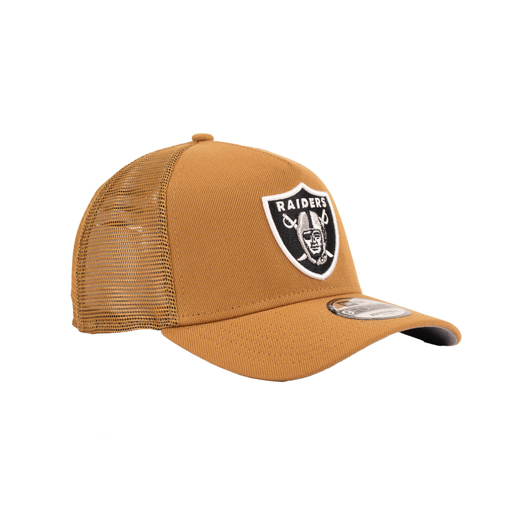 Las Vegas Raiders Light Bronze w Mesh "One Tone" | New Era 9Forty A-Frame Snapback