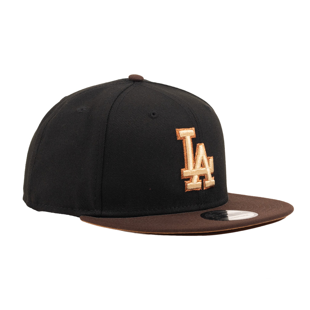 Los Angeles Dodgers Black/Burnt Wood "Two Tone" | New Era 9Fifty Snapback