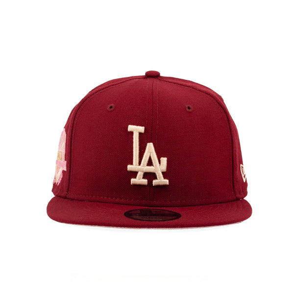 Los Angeles Dodgers Cardinal Red w 50th Anniversary Patch 