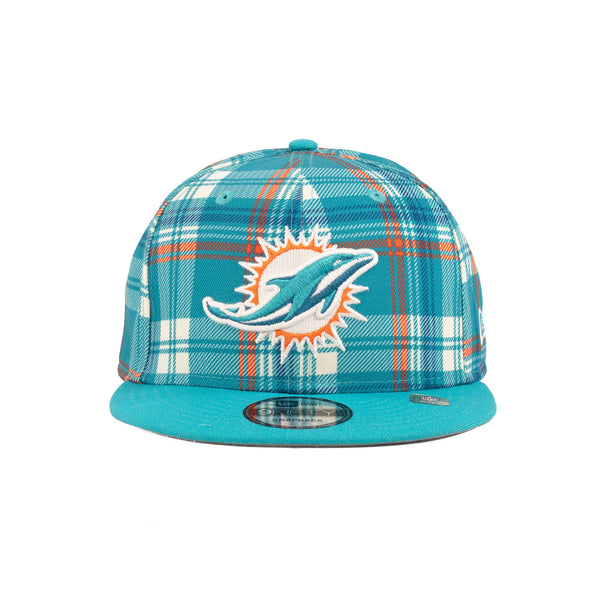 Miami Dolphins Turquoise/Orange Flannel 