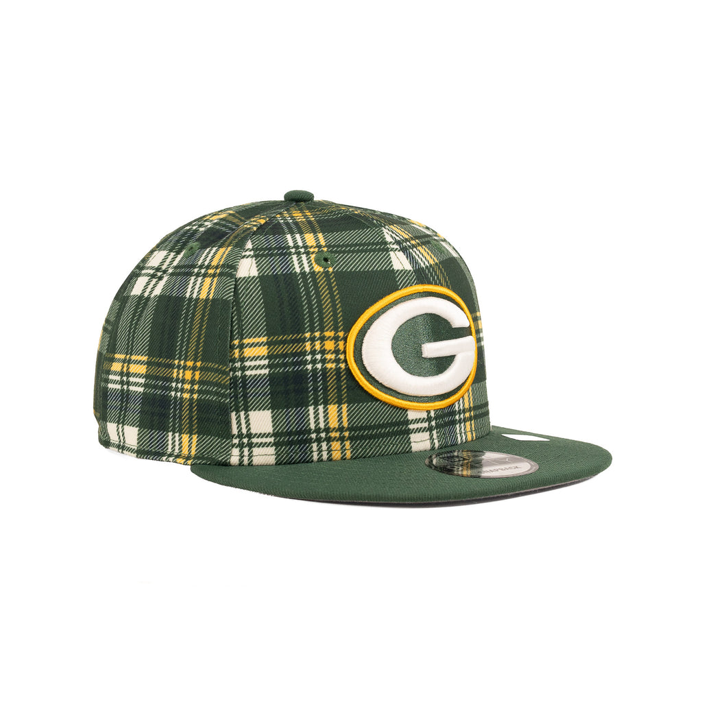 Green Bay Packers Green/Yellow Flannel "NFL Sideline 24" | New Era 9Fifty Snapback