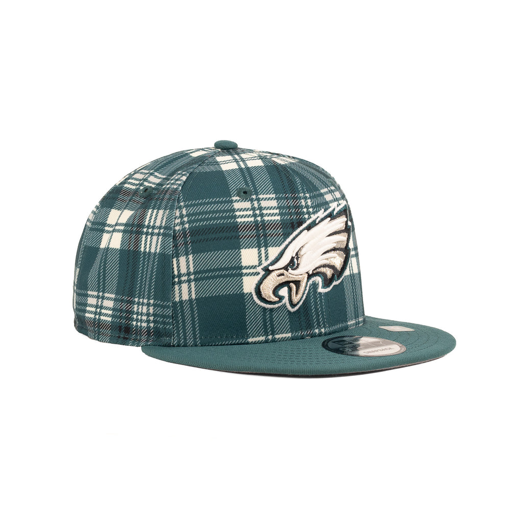 Philadelphia Eagles Dark Green/White Flannel "NFL Sideline 24" | New Era 9Fifty Snapback