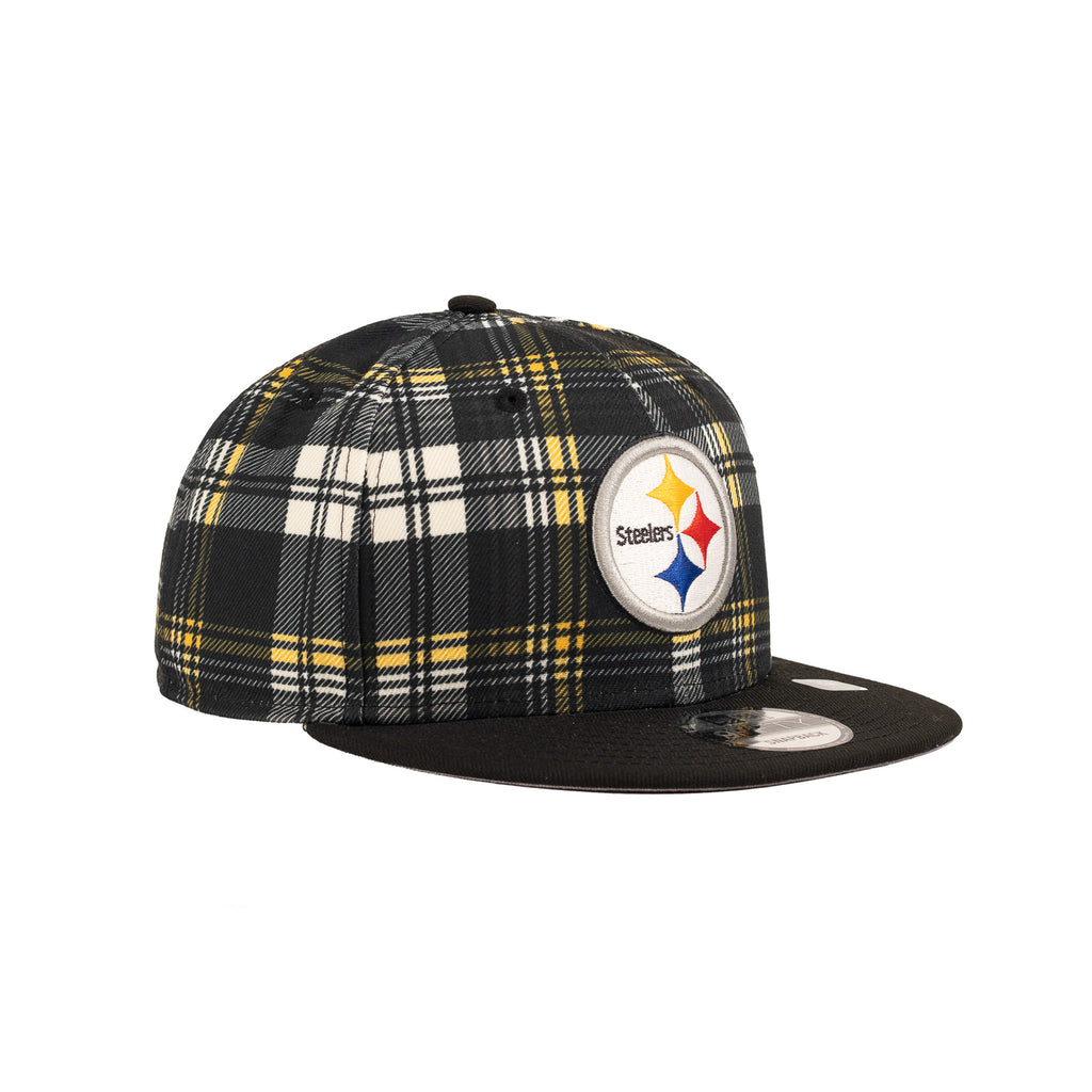 Pittsburgh Steelers Black/Yellow Flannel "NFL Sideline 24" | New Era 9Fifty Snapback