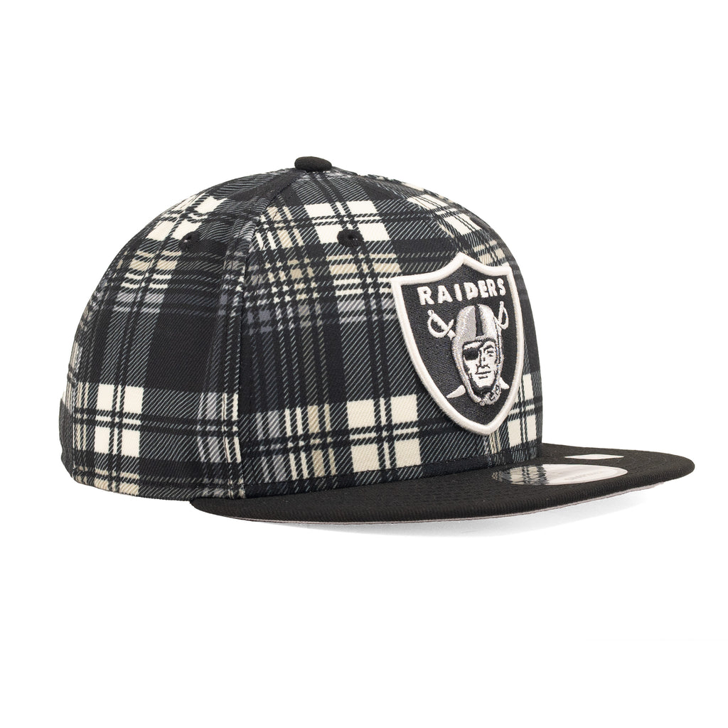 Las Vegas Raiders Black/White "Flannel" | New Era 9Fifty Snapback