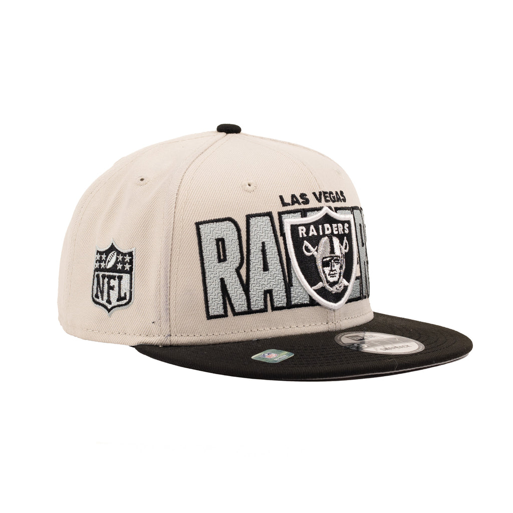 Las Vegas Raiders Bone White/Black "NFL 23 Draft" | New Era 9Fifty Snapback