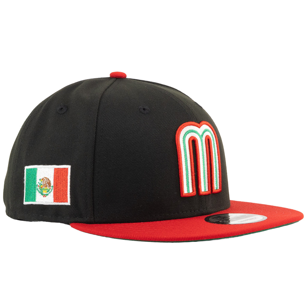 Mexico Baseball Black/Scarlet Red "Two Tone" | New Era 9Fifty Snapback