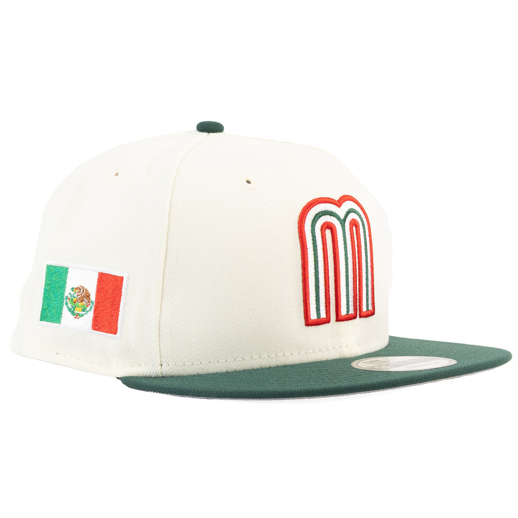 Mexico Baseball Chrome White/Dark Green "Chrome Pack" | New Era 9Fifty Snapback