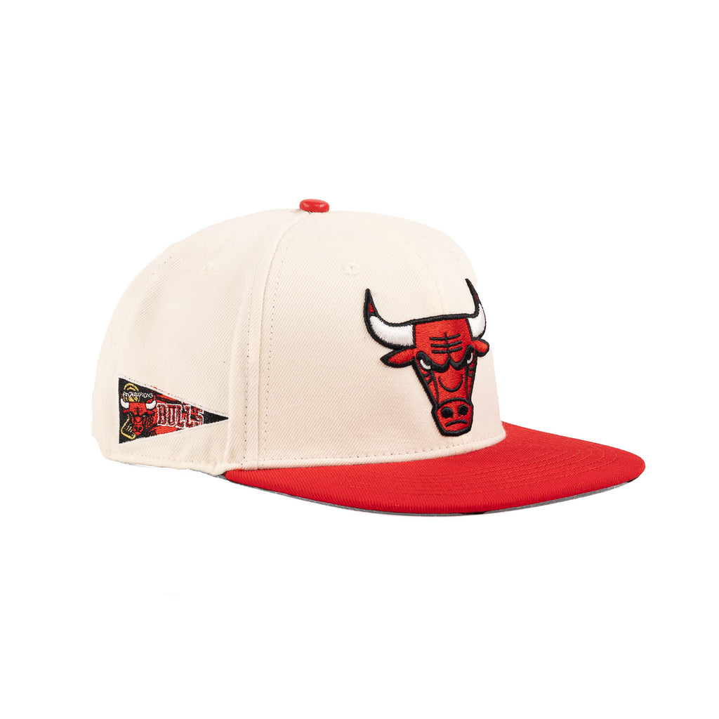 Chicago Bulls Eggshell White/Scarlet Red | Pro Standard Snapback