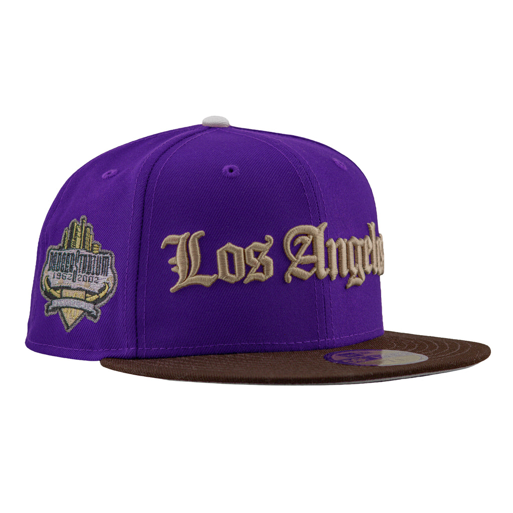 Los Angeles Dodgers Purple/Burnt Wood "Bean & Gigi" | New Era 59Fifty Fitted